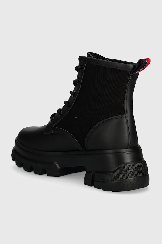 Взуття Черевики Tommy Jeans TJW CHUNKY LACE UP BOOT MIX MAT EN0EN02554 чорний