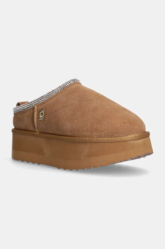 Liu Jo papuci din piele intoarsa JANE 02 maro SF4239PX00200668