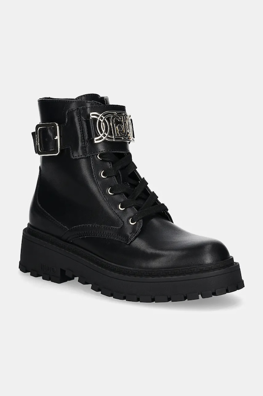 Кожени кубинки Liu Jo RUMI 19 гладка кожа черен SF4107P010222222