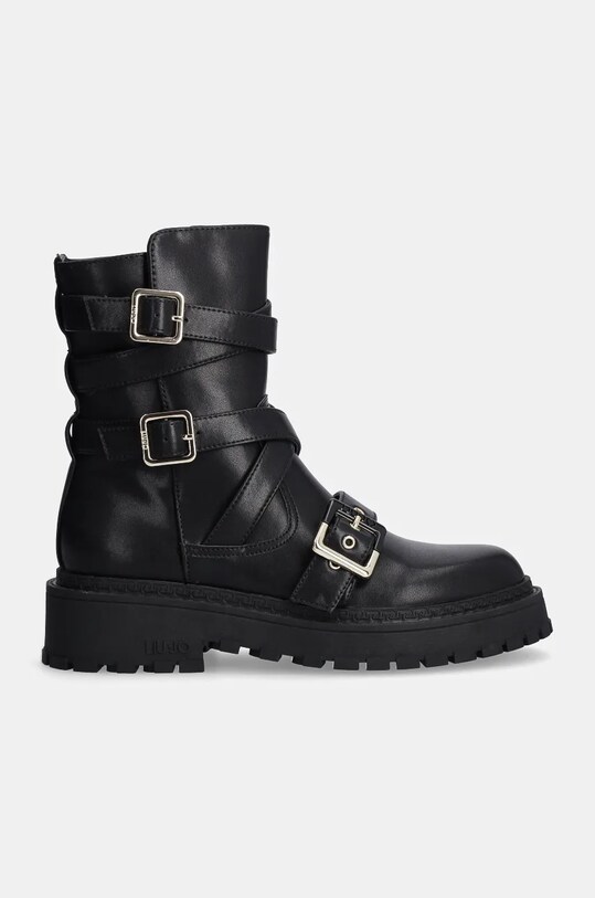 Liu Jo botki skórzane RUMI 18 SF4113P010222222 czarny NC24