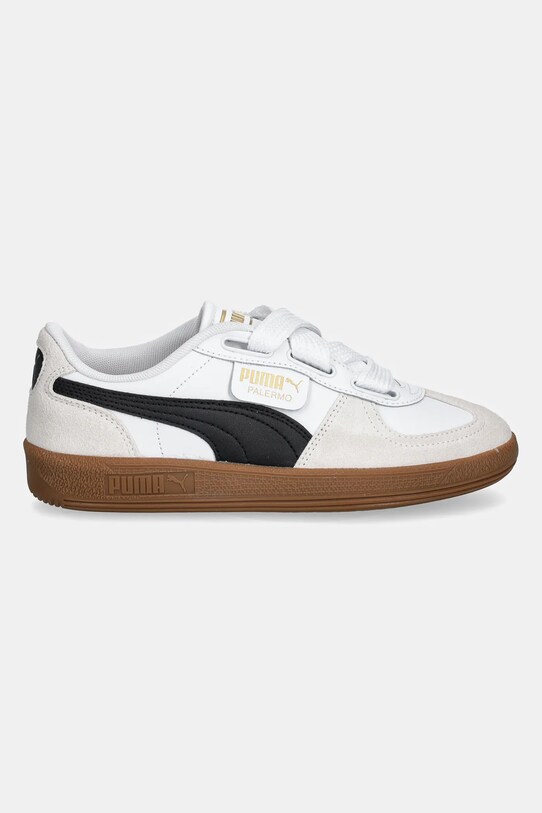 Puma leather sneakers Palermo Wide Lace SD 402109 white AW24