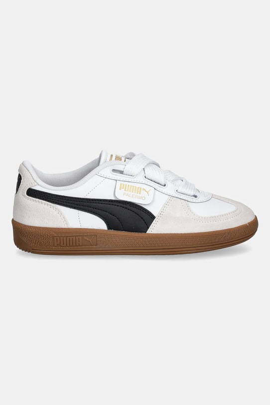 Puma sneakers din piele Palermo Wide Lace SD 402109 alb AW24