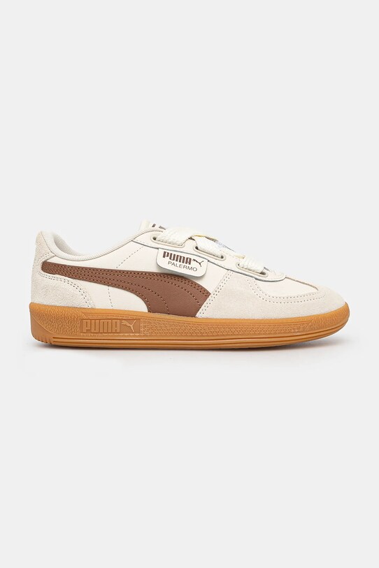Puma leather sneakers Palermo Wide Lace SD 402109 beige AW24