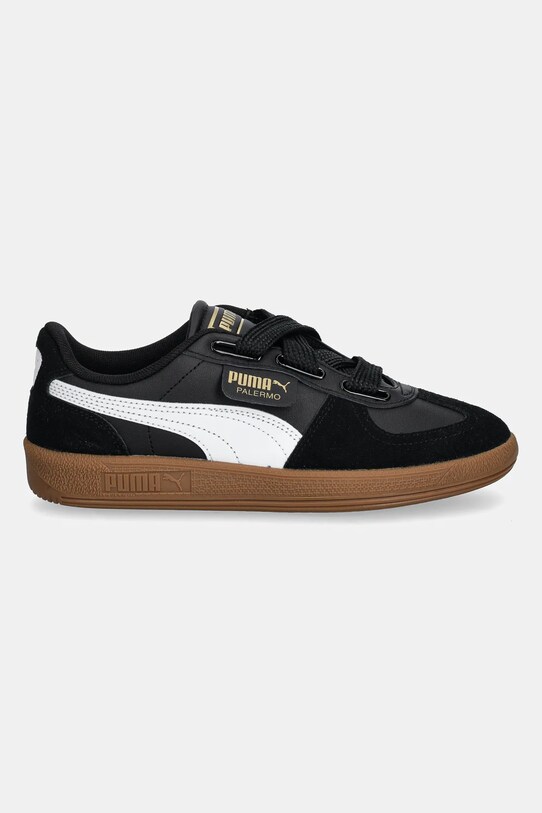 Puma leather sneakers Palermo Wide Lace SD 402109 black AW24
