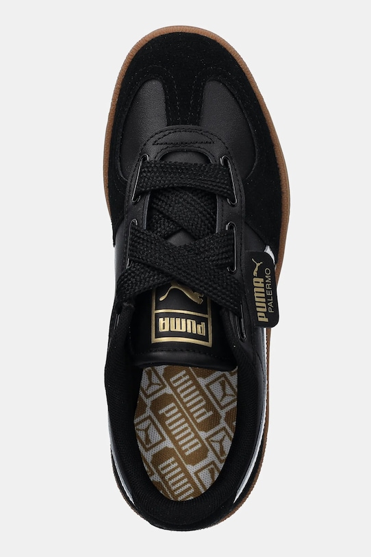 Puma bőr sportcipő Palermo Wide Lace SD fekete 402109