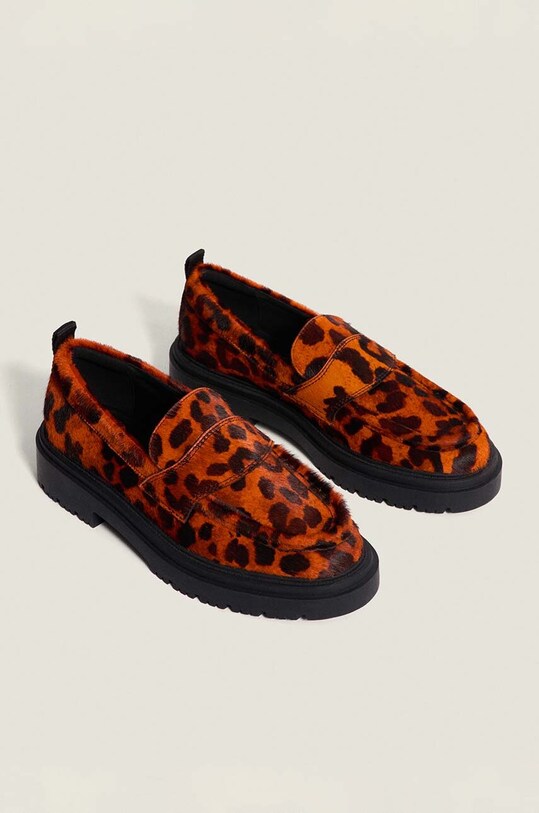 Кожаные мокасины Hoff LEOPARD NARANJA 22428001 оранжевый AW24