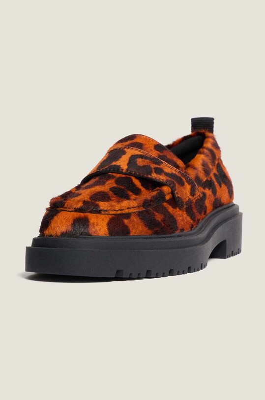 Obuv Kožené mokasíny Hoff LEOPARD NARANJA 22428001 oranžová