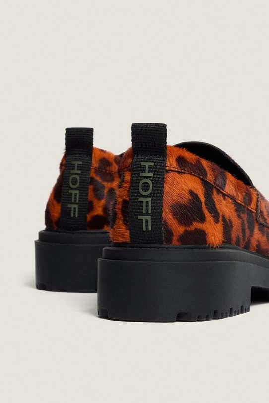 Hoff mokasyny skórzane LEOPARD NARANJA pomarańczowy 22428001