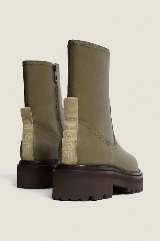 Boty Kožené kotníkové boty Hoff OFFICE MILITARE 22431002 zelená