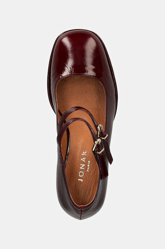 Kožené lodičky Jonak VERITE burgundské 3200422