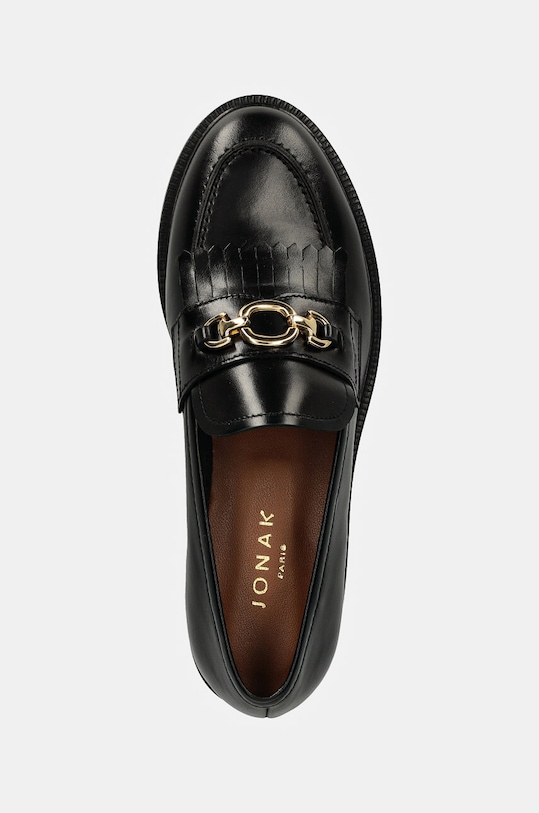 Jonak mokasyny skórzane DELPHES czarny 3500158