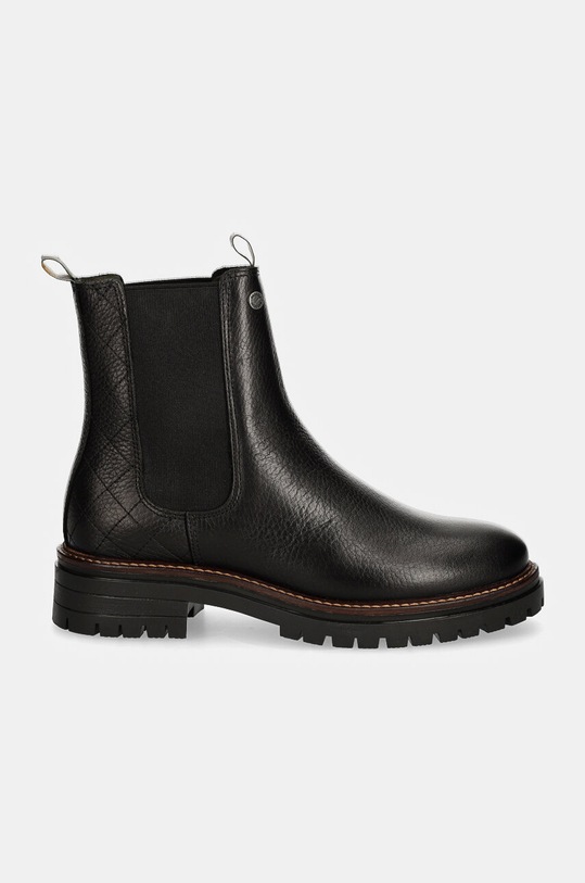 Barbour bőr bokacsizma Evie LFO0575BK52 fekete AW24