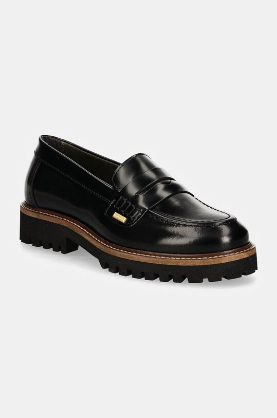 Barbour mocasini de piele Ludlow piele negru LFO0723BK11