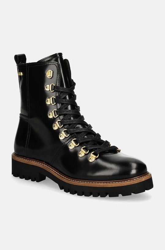 Δερμάτινα workers Barbour Blake φλατ μαύρο LFO0724BK11