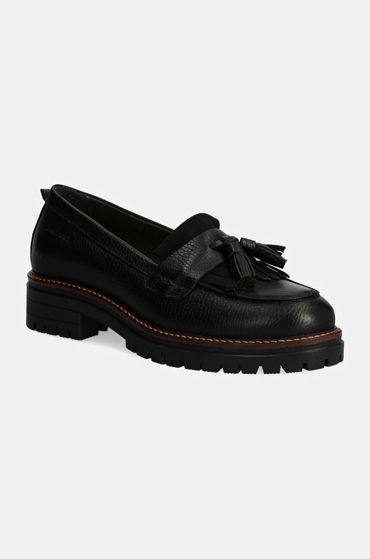 Usnjeni mokasini Barbour Dolores Platforma črna LFO0726BK52