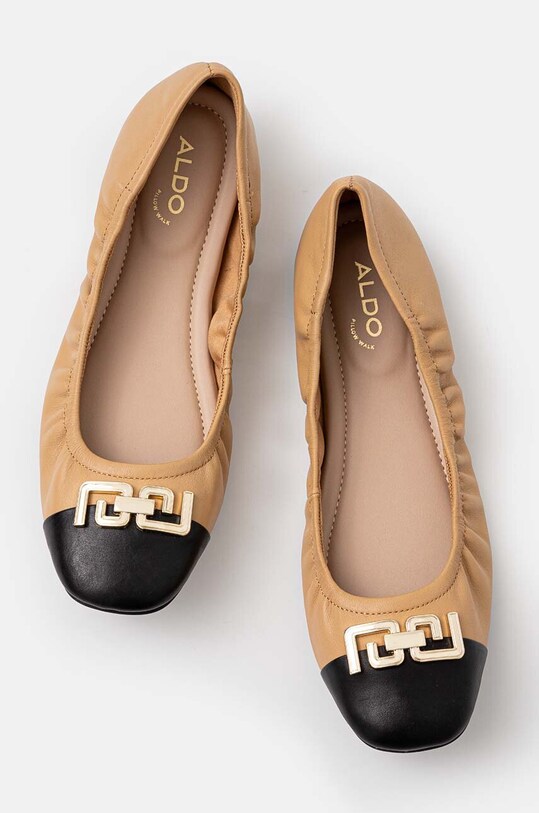 Кожаные балетки Aldo DWENDADAN 13805624.DWENDADAN бежевый