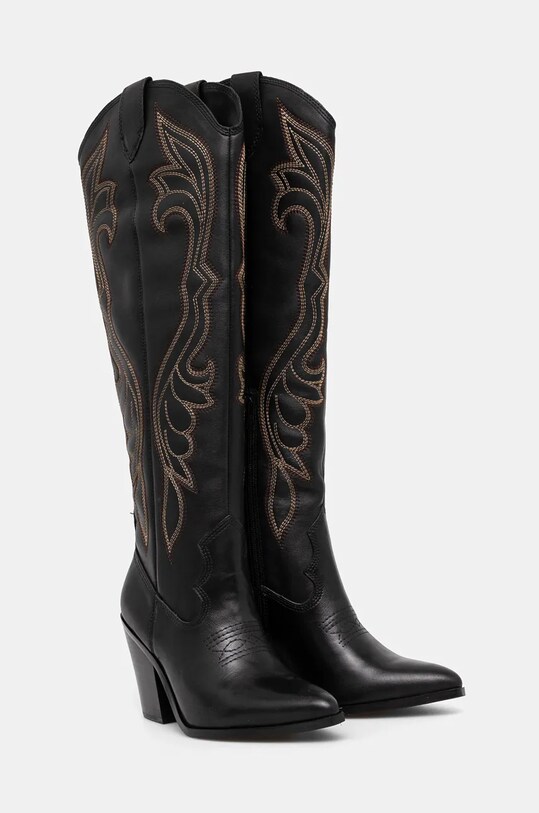 Aldo cizme de piele ALAMO negru 13773250.ALAMO