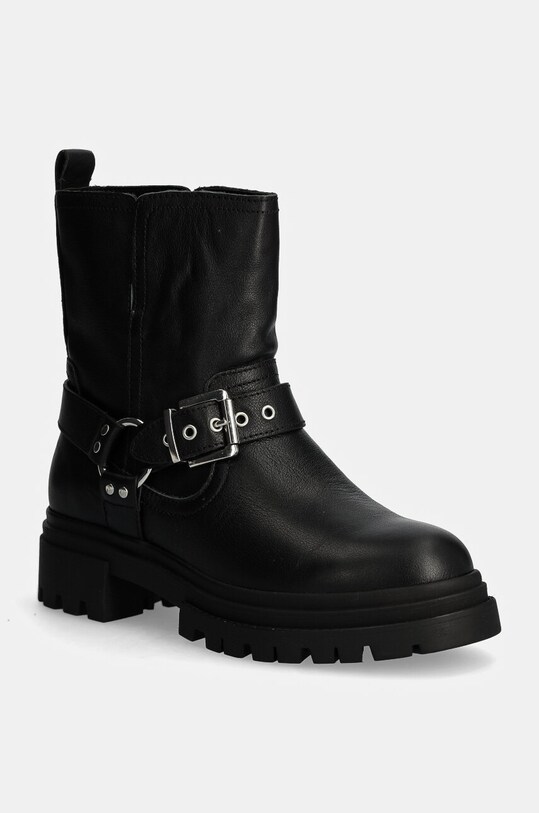 Aldo bocanci de piele HARLLY pana la 5 cm negru 13800053.HARLLY
