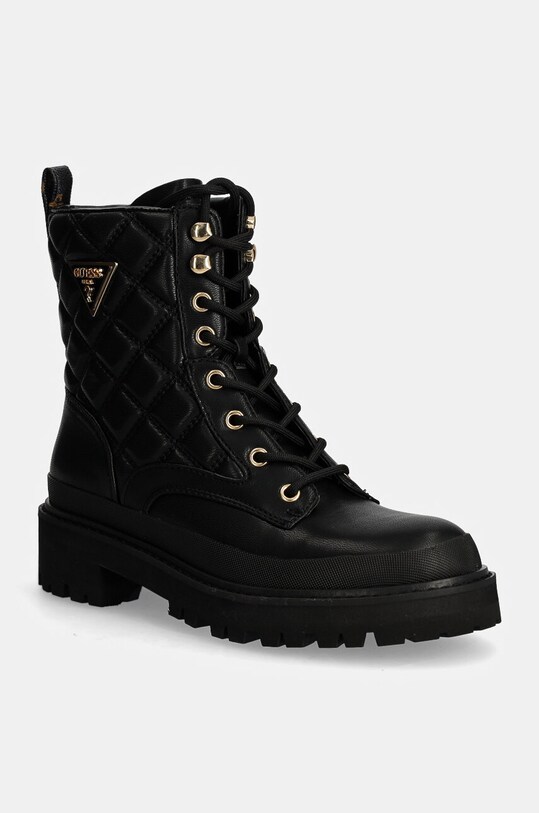 Guess bocanci BADAE2 cu snur negru FLFBD2.FAL10.BLKBR