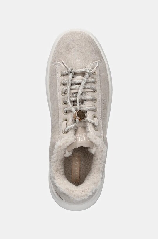 Guess sneakers din piele intoarsă ELBINA bej FLFELB.SUE12.BEIGE
