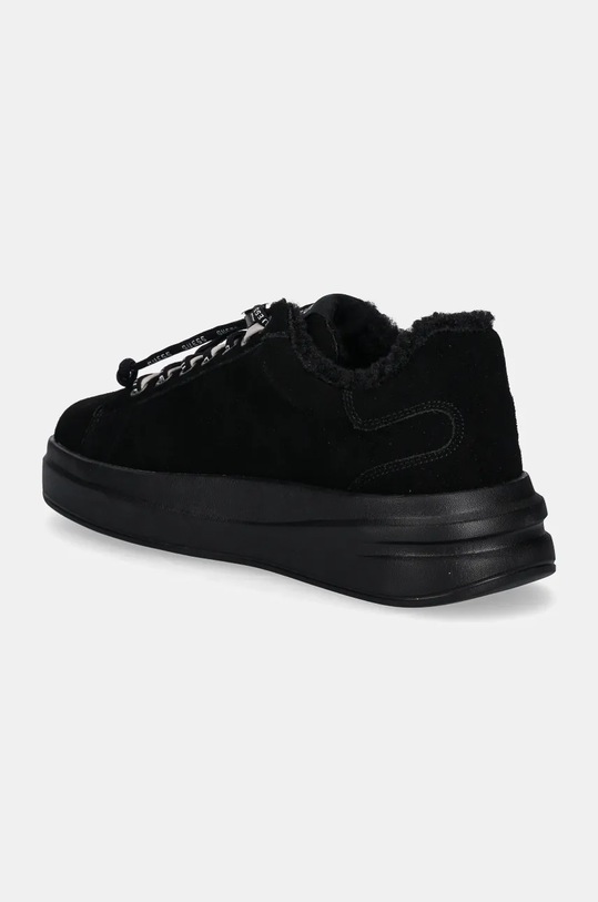 Обувки Велурени маратонки Guess ELBINA FLFELB.SUE12.BLACK черен
