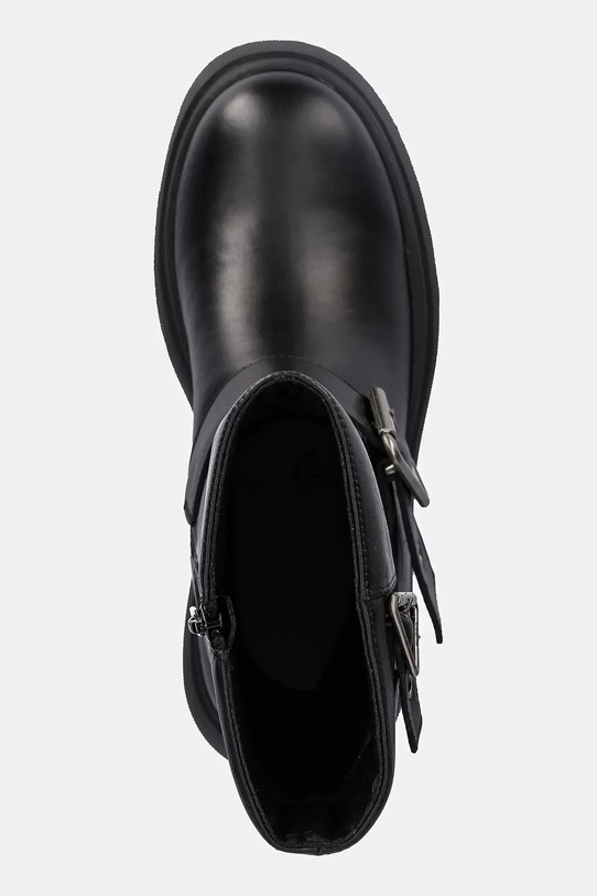Kožené kotníkové boty Guess NURIA černá FLFNUR.LEA10.BLACK