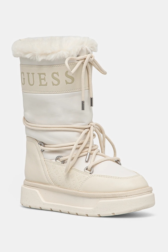 Guess śniegowce UNDELO imitacja skóry licowej beżowy FLFUEL.ELE11.IVORY