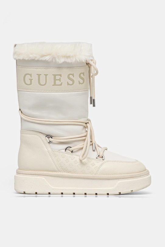 Guess śniegowce UNDELO FLFUEL.ELE11.IVORY beżowy AW24