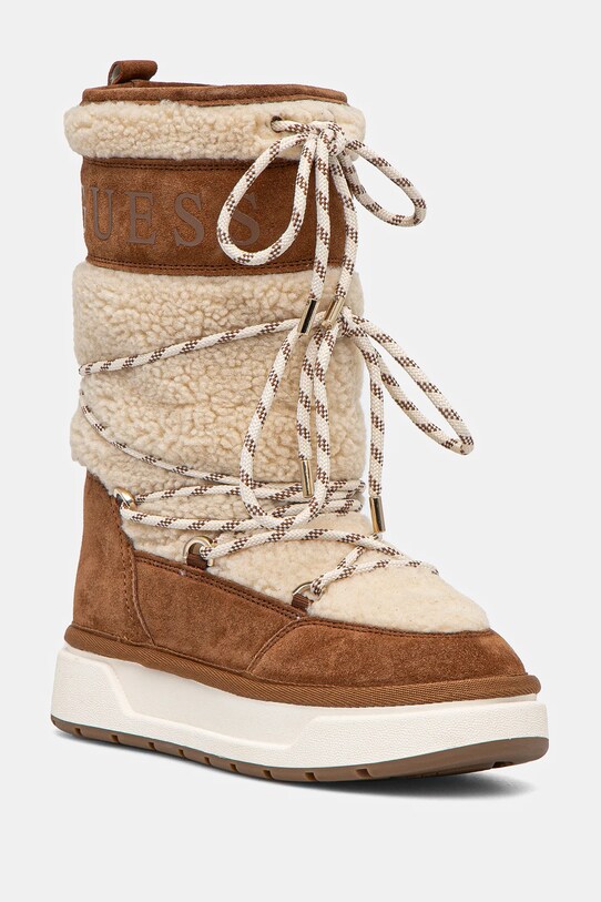 Зимние сапоги Guess UNDELA2 с утеплением коричневый FLFUN2.FUR11.IVORY