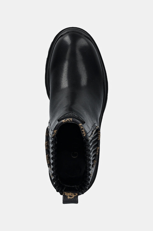 Boty s gumou Guess YVETTEN černá FLFYTT.ELE10.BLACK
