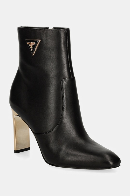 Guess bőr csizma CAITTE magas fekete FLDCAT.LEA10.BLACK