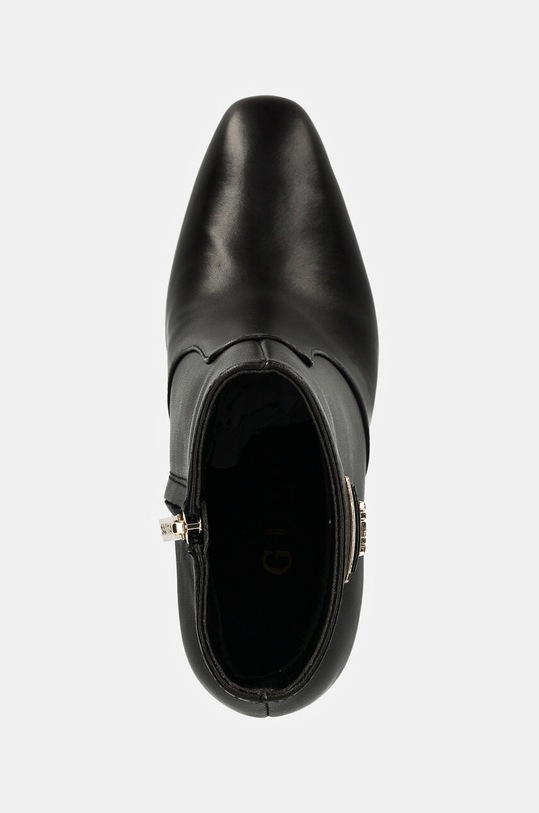 Guess bőr csizma CAITTE fekete FLDCAT.LEA10.BLACK