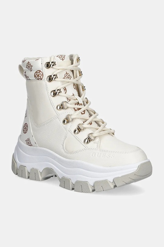 Členkové topánky Guess BLIZA platforma béžová FLFBLI.FAL12.CREAM