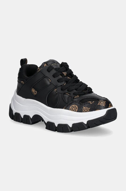Guess sneakersy BRAYJEN2 imitacja skóry licowej czarny FLFBRA.FAL12.BLKBR