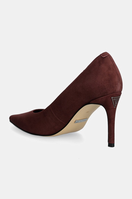 Boty Nubukové lodičky Guess RIPPY2 FLFRPP.SUE08.RED burgundské