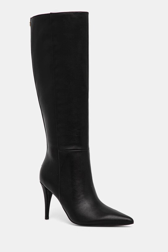 Kožené čižmy Guess SLEIGH usňová koža čierna FLFSLE.LEA11.BLACK