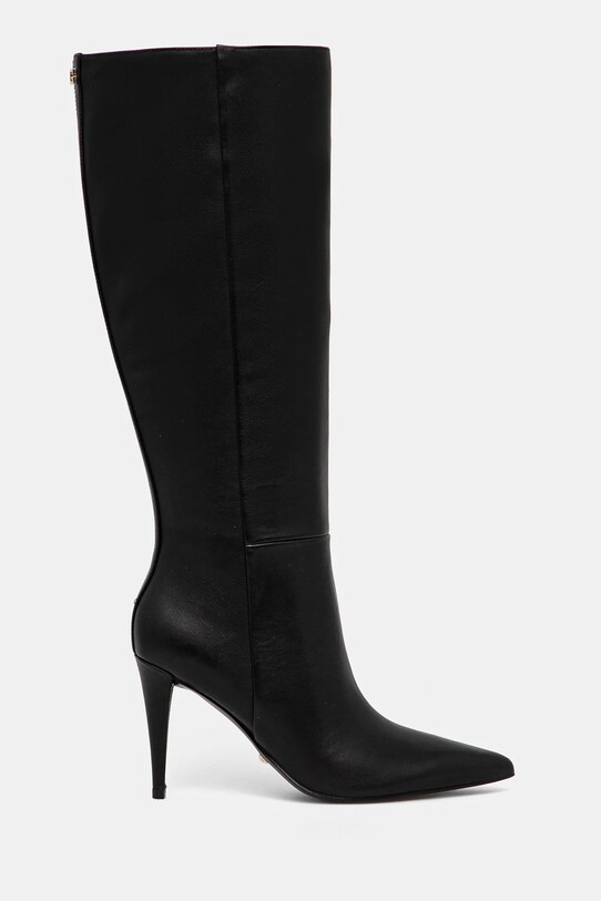 Kožené čižmy Guess SLEIGH FLFSLE.LEA11.BLACK čierna NC24