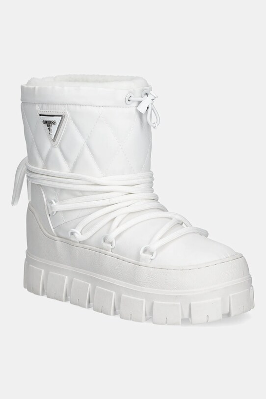Guess śniegowce UNIQUES imitacja skóry licowej biały FLFUNI.FAB10.WHITE