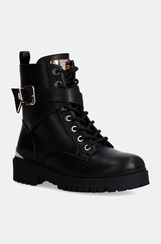 Guess bocanci OLSY cu snur negru FLFOLS.ELE10.BLKGO