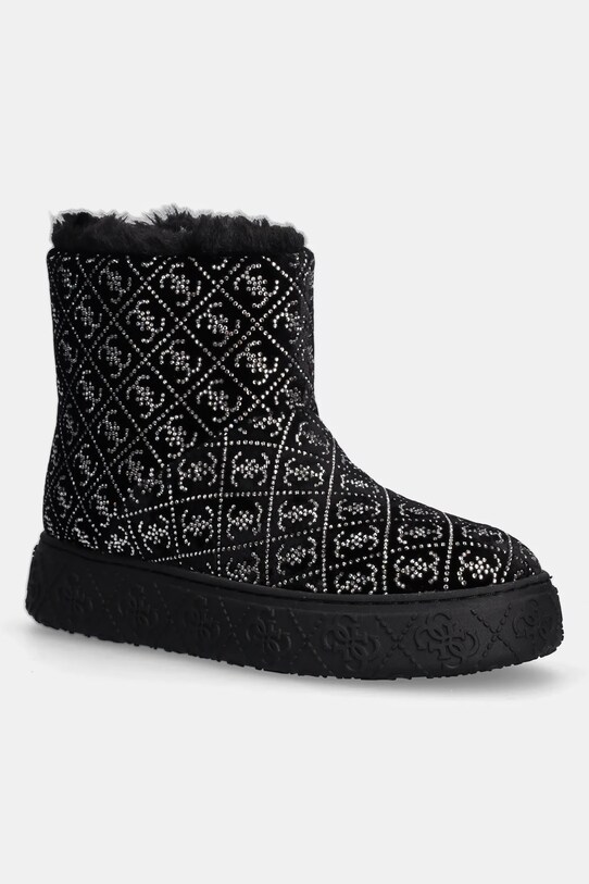 Čizme za snijeg Guess UNITIE tekstil crna FLFUTI.FAM10.BLACK