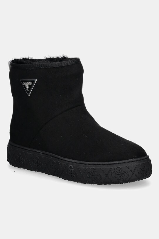 Sněhule Guess UNITY imitace semiše černá FLFUTY.ESU06.BLACK