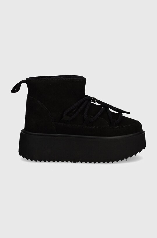 Inuikii śniegowce zamszowe Classic Low Platform 75204.004.Black czarny AW24