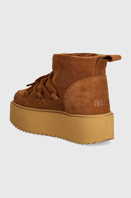 Încălțăminte Inuikii cizme de zapada din piele intoarsa Classic Low Platform 75204.004.Brown maro