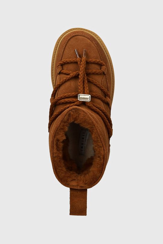 Inuikii śniegowce zamszowe Classic Low Platform brązowy 75204.004.Brown