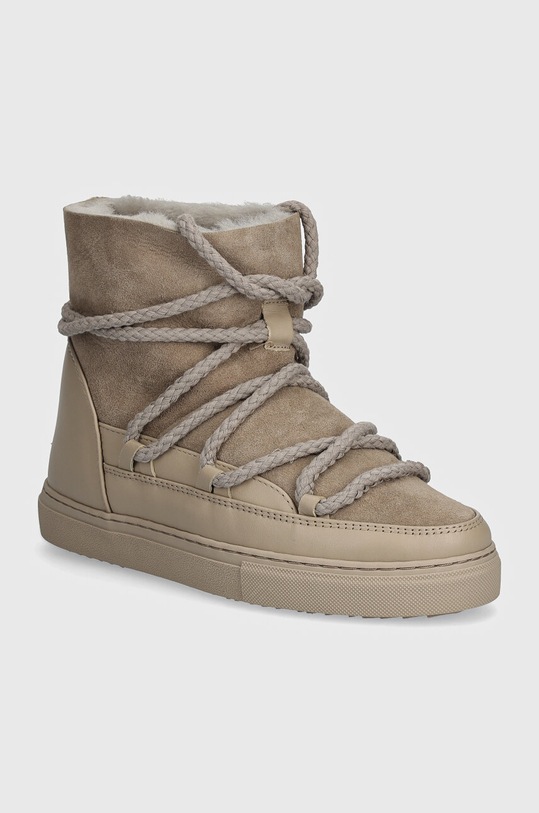 Inuikii śniegowce skórzane Classic skóra zamszowa szary 75202.005.Grey