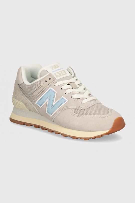 New Balance sneakers 574 piele întoarsă bej WL574GQ2