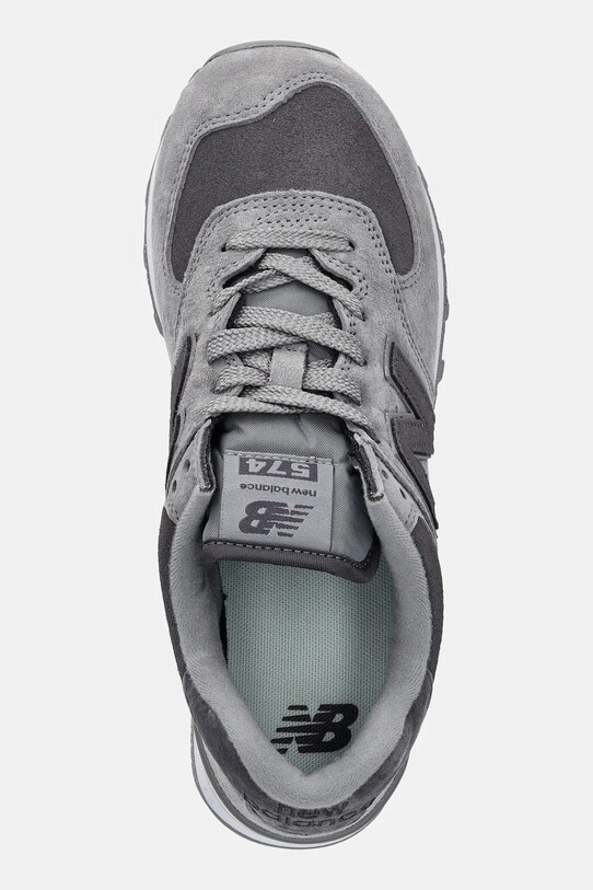 Semišové tenisky New Balance 574 sivá WL574HM2