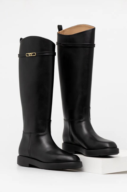 Обувь Кожаные сапоги Emporio Armani EW000422.AF11991.UC001 чёрный