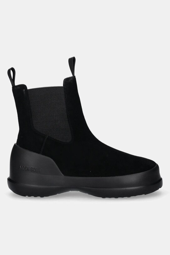 Moon Boot śniegowce zamszowe MB LUNA CHELSEA SUEDE 80D2480050.N001 czarny AW24