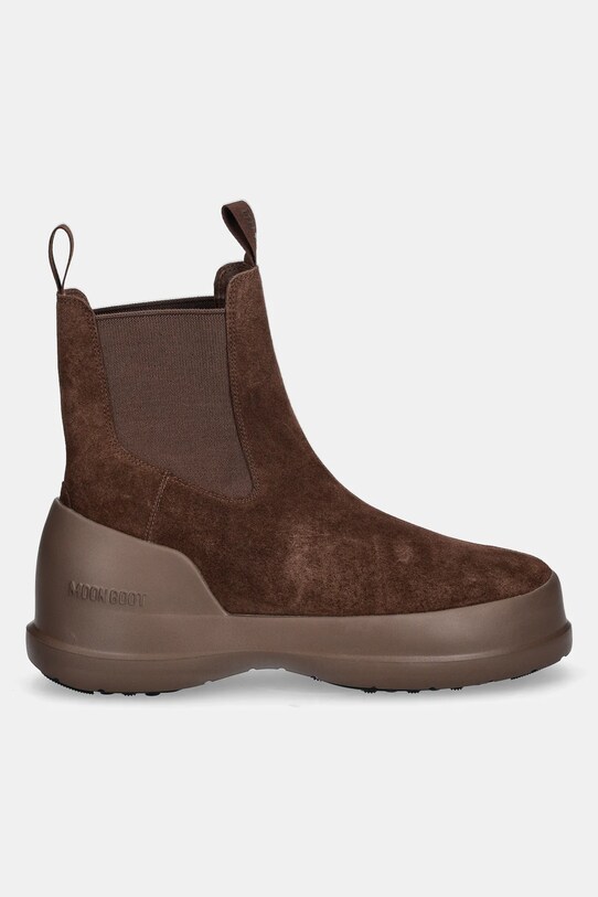Čizme za snijeg od brušene kože Moon Boot MB LUNA CHELSEA SUEDE 80D2480050.M004 smeđa AW24